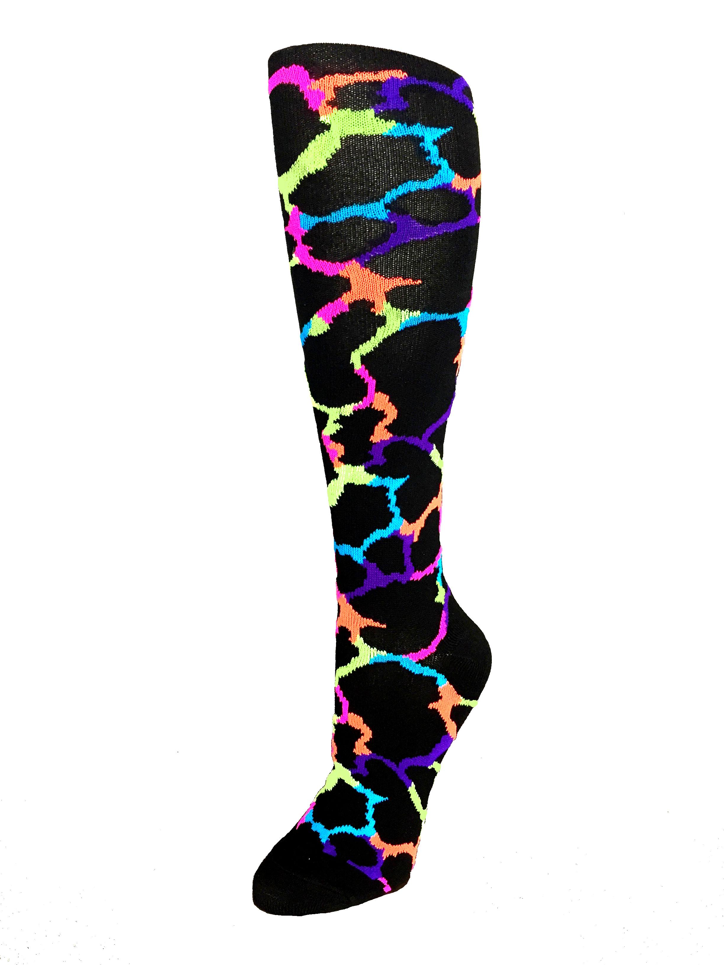 Giraffe Socks Softball Soccer safari girls crazy funky neon animal gift